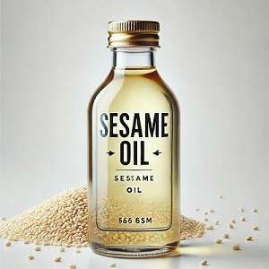 Sesame oil is a natural oil rich in nutrients and antioxidants, used in cooking and skin and hair care. It contains essential fatty acids such as omega 6 and 9, in addition to vitamin E and minerals. It promotes heart health, adds shine to hair, and acts as a deep moisturizer for the skin. Sesame oil is an ideal choice for those who want to benefit from its health and beauty benefits naturally