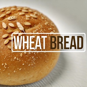 Photo of fresh wheat bread: A healthy and nutritious food option made from whole wheat grains.