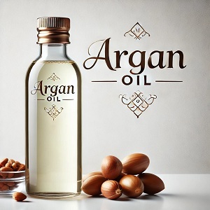 Argan oil is a natural oil extracted from the seeds of the argan tree, and is known for its nourishing properties for the skin and hair. It contains vitamin E and fatty acids that help moisturize the skin and improve its elasticity. It also enhances hair health and gives it a natural shine. Argan oil is also used in cooking thanks to its mild flavor and health benefits for the heart and immune system.