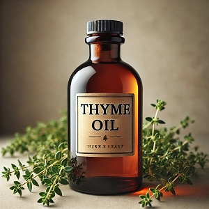 Thyme oil – an essential oil extracted from the leaves of the thyme plant, known for its strong, herbaceous aroma and natural antibacterial and antifungal properties. Often used in aromatherapy, skincare, and natural remedies, thyme oil helps purify the skin, boost immunity, and promote respiratory health.