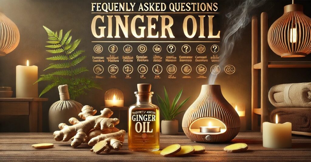 The frequently asked questions about ginger oil cover important topics related to its uses, benefits, and safe application. Common questions include: How can ginger oil help with digestion and muscle pain? Is ginger oil safe to apply directly to the skin, or should it be diluted? What are the best ways to use ginger oil in aromatherapy? Can ginger oil be ingested, and if so, what precautions should be taken? These FAQs provide essential guidance for anyone interested in using ginger oil effectively, offering tips on how to safely incorporate it into wellness and beauty routines