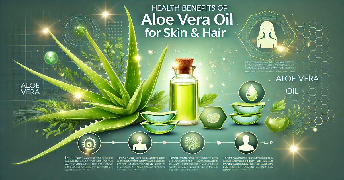 Aloe Vera Oil: The natural beauty secret of your skin and hair. It is characterized by its moisturizing and nourishing properties, as it promotes hair growth and gives the skin radiance and smoothness. The perfect solution for daily care!